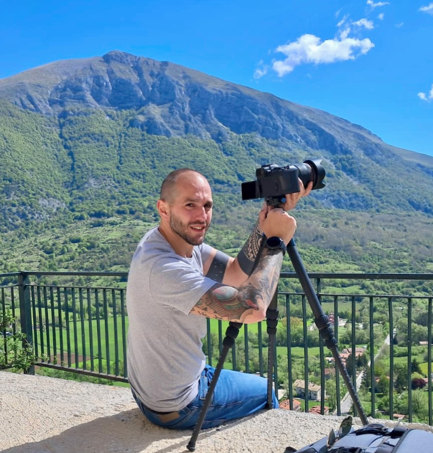 Adriano Anfuso out in the field