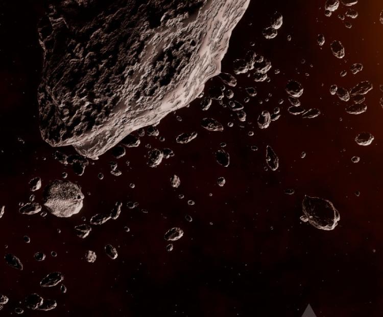 3D Model: Asteroid Belt | © Double A Studios
